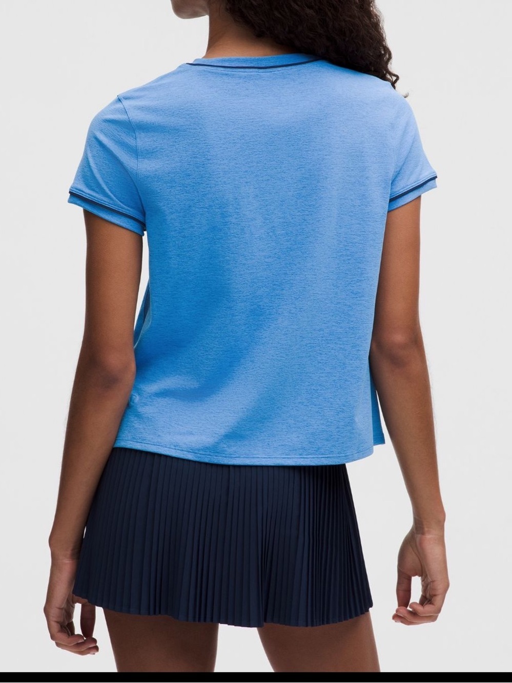 Lululemon Crewneck Short-Sleeve Tennis Club Tee. Pool Party size Large NWT - Picture 2 of 11